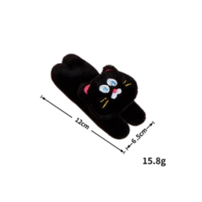 Moo - Embroidered Cartoon Cat Face plush cat toy