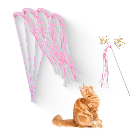 Moo - Bell-Tip Tassel Wand Cat Toy