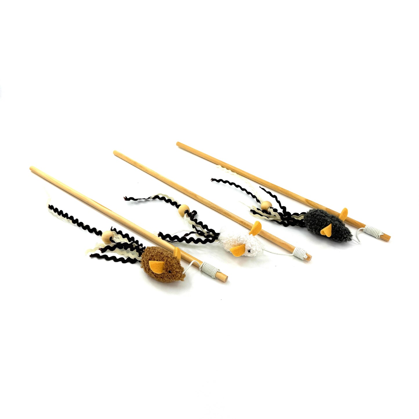 Moo – Fuzzy Mouse Cat Teaser Wand