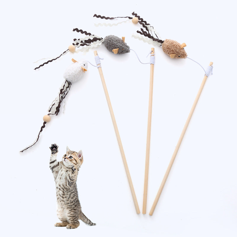 Moo - Mouse Lure Teaser Wand Cat Toy