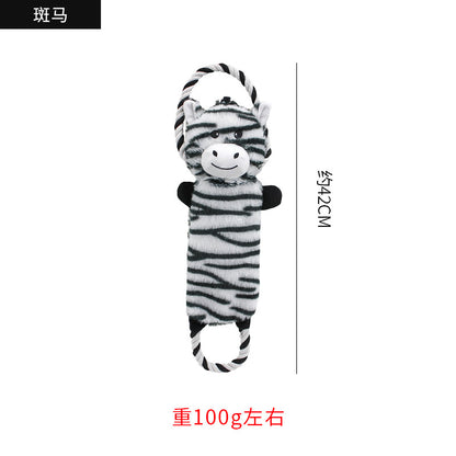 Petkin - Rope Loop Animal Character Plush dog toy