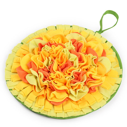 Snuffy - Yellow Round Snuffle Mat