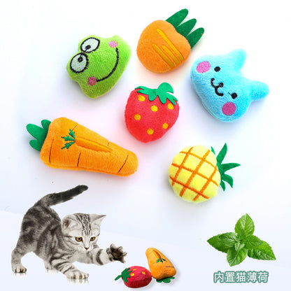 Moo - Short Fuzzy Plush Cat Toy