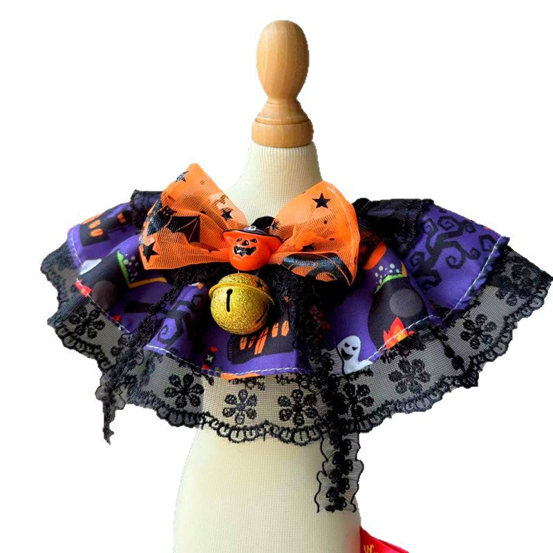 Mokka - Pumpkin-Face Bow Pet Neckwear