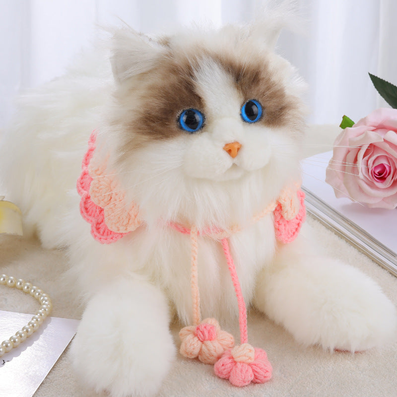 Mokka - Pink Flower Knit Collar