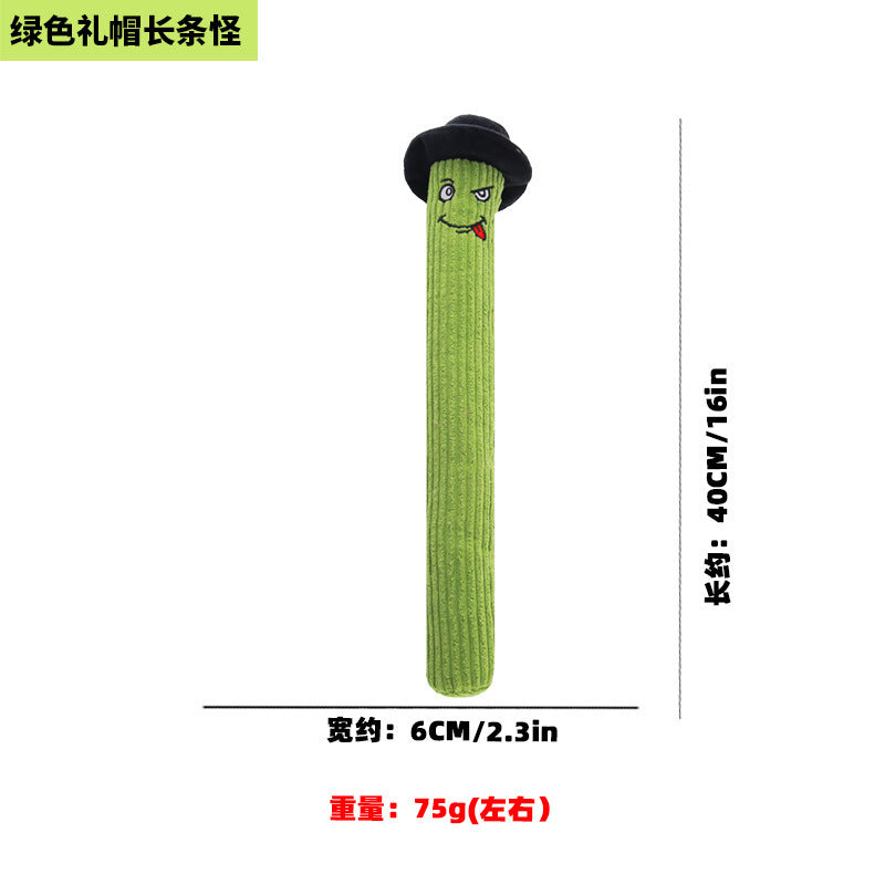Petkin - Long Cylindrical Plush Dog Toy