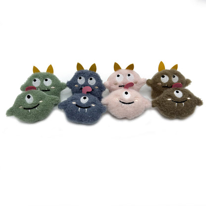 跨境新品猫玩具卡通毛绒小恶魔玩偶猫咪自嗨解闷玩具配件宠物用品