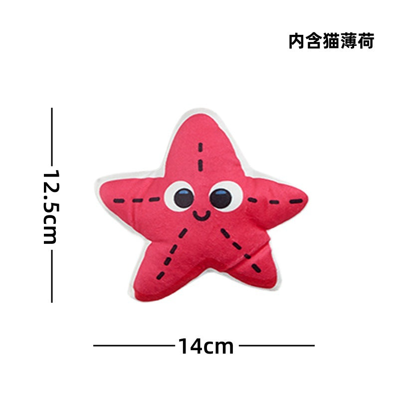 Moo - Double-Sided Print sea-creature character cat toy