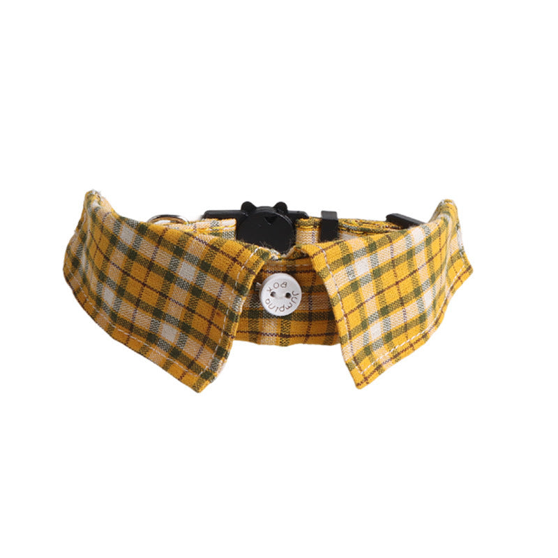 Mokka - Plaid Cat Collar with Bell