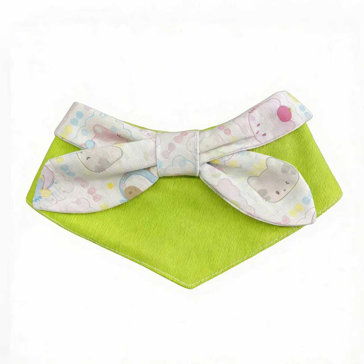Mokka - Bow and Ribbed Bib Pet Neckwear