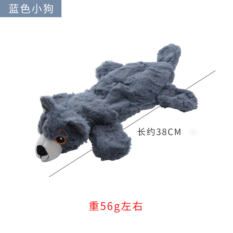 亚马逊爆款宠物玩具毛绒皮壳小狗造型安抚发声自嗨陪伴狗狗玩具