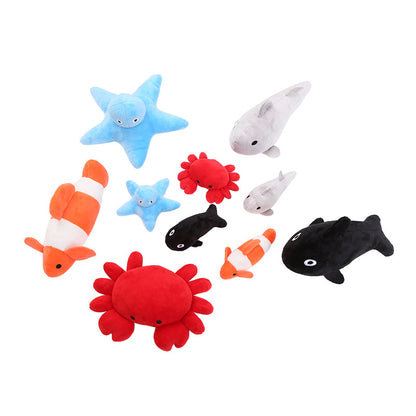 Petkin - Plush Marine Animal-Shaped dog toy