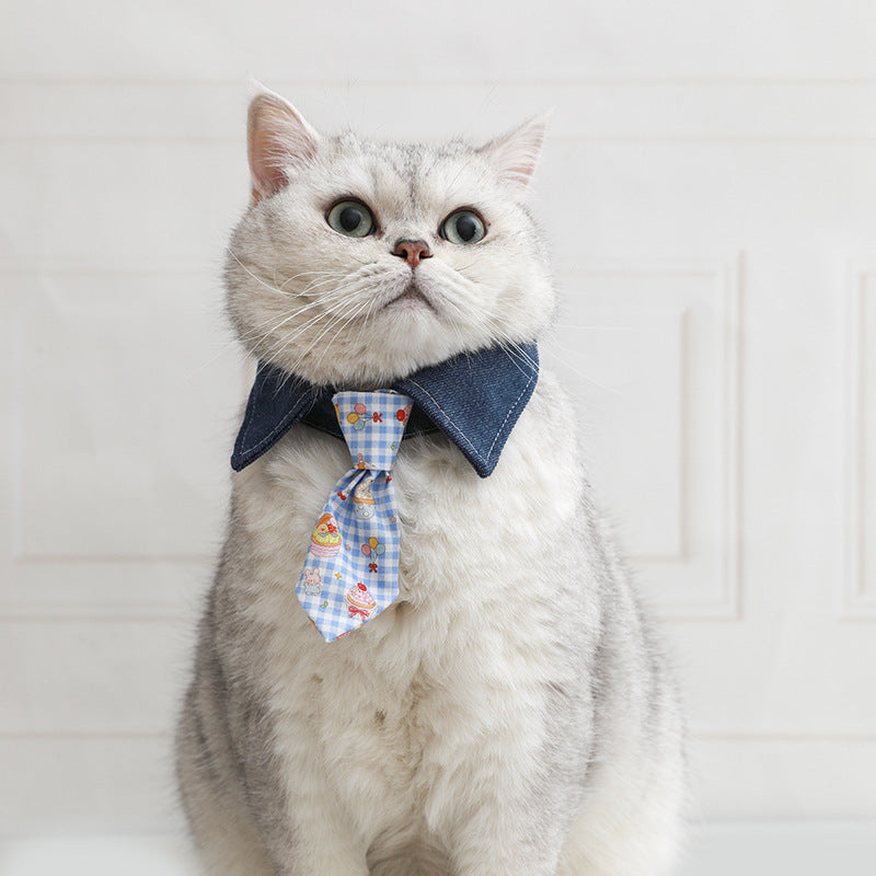 宠物猫咪领结可爱多种风格项圈领带狗狗节日围巾项链小型犬比熊
