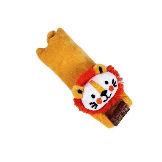 猫玩具木天蓼趴趴动物狮子毛绒玩具互动解闷安抚自嗨逗猫神器厂家
