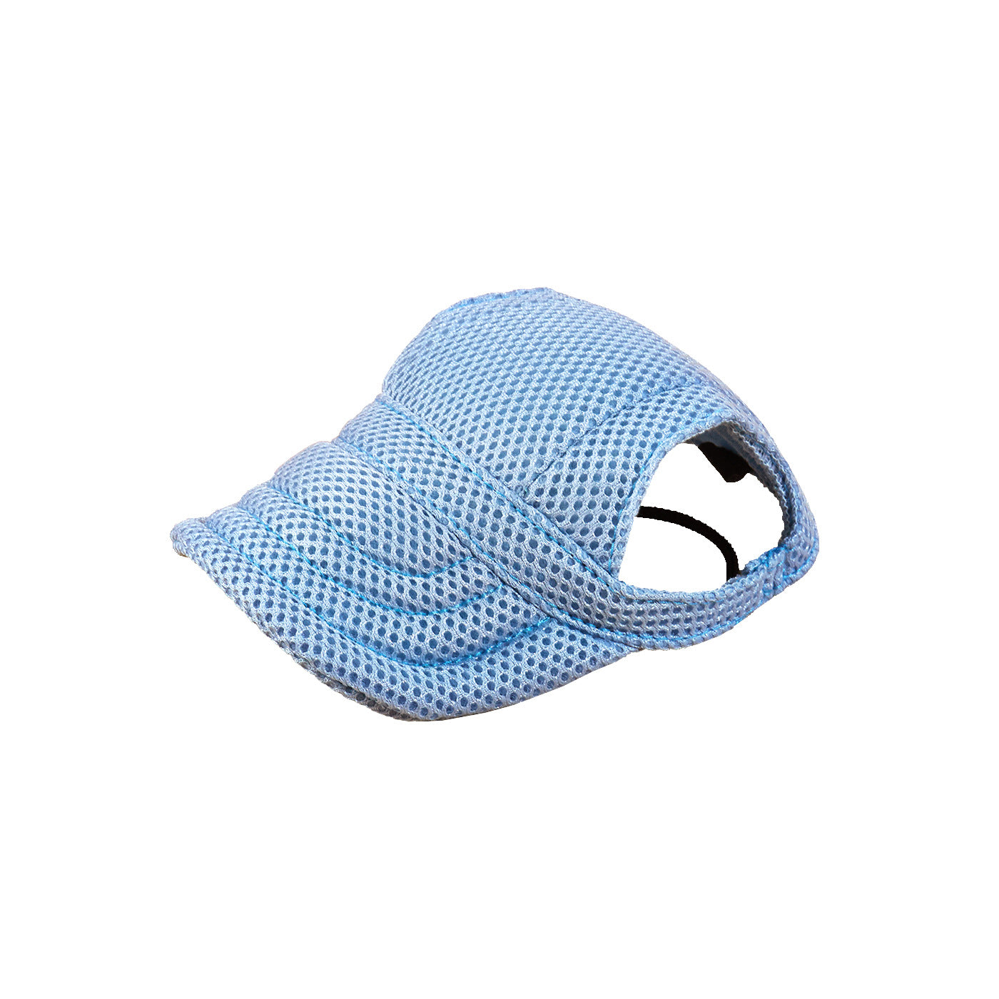 Ozzie dog hat in gray displayed on a white background showing mesh design