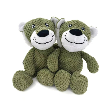 Petkin – Plush Squeaky Leopard Dog Toy