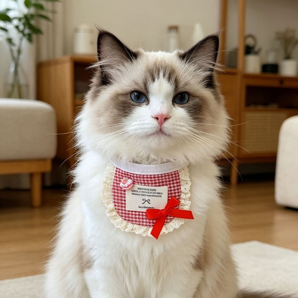 可爱mini宠物生日口水巾围兜猫咪狗狗周岁派对拍照蛋糕狗狗围嘴