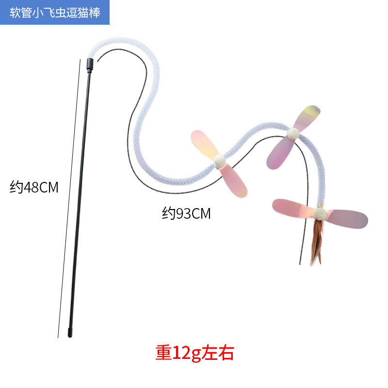 Moo - Iridescent Insect-Like Ornament Wand Cat Toy