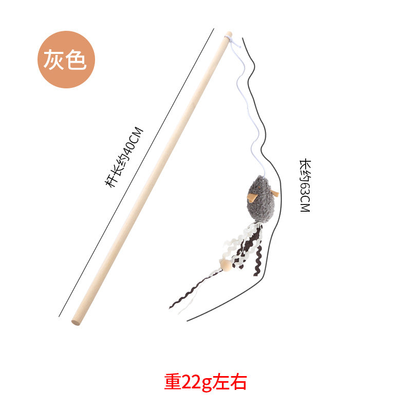 Moo - Mouse Lure Teaser Wand Cat Toy