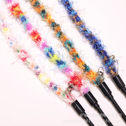 Moo - Fuzzy Cord Wand Cat Toy
