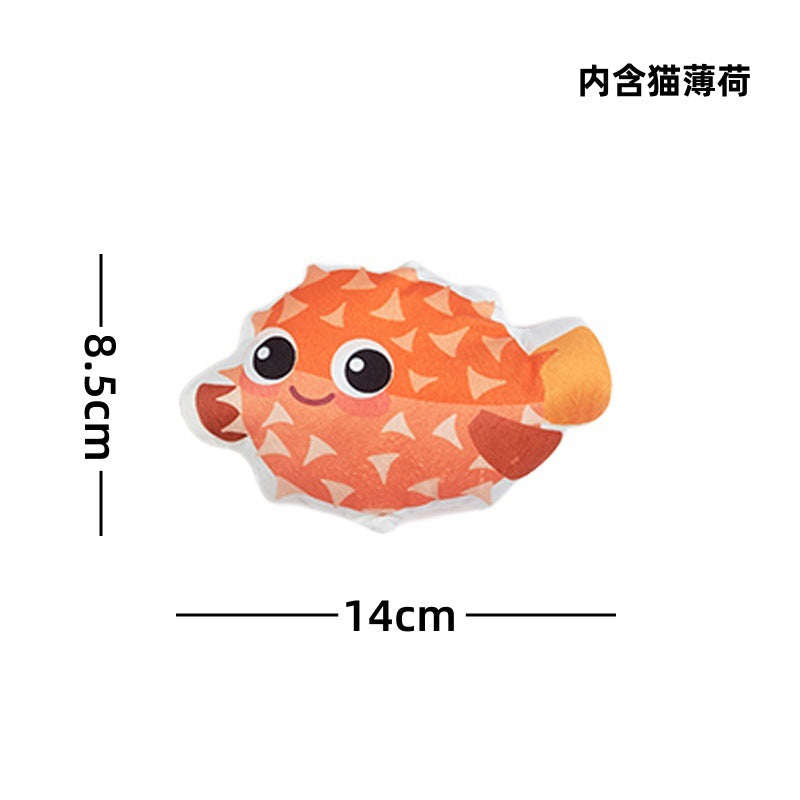 Moo - Double-Sided Print sea-creature character cat toy