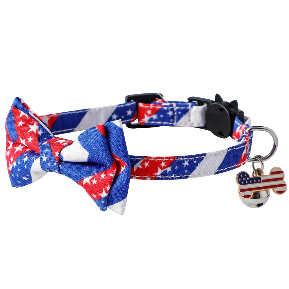 Independence Day Cat Bow Tie Collar