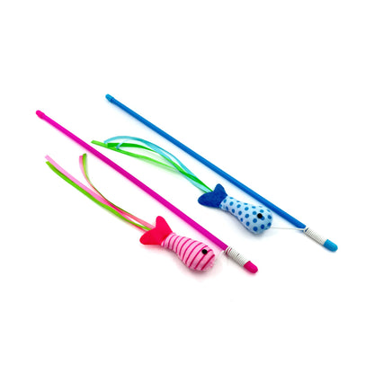 Moo – Fish Ribbon Wand Toy