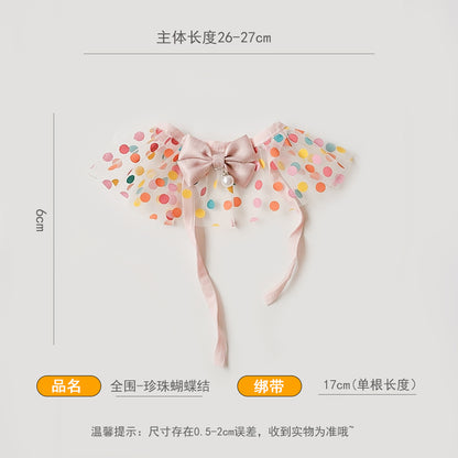 新款狗狗口水巾宠物围巾猫咪中小型围嘴宠物饰品围脖围兜领结用品