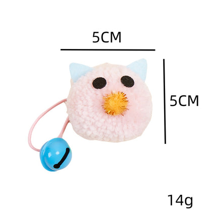 Moo - Fluffy Bell Mouse Cat Toy