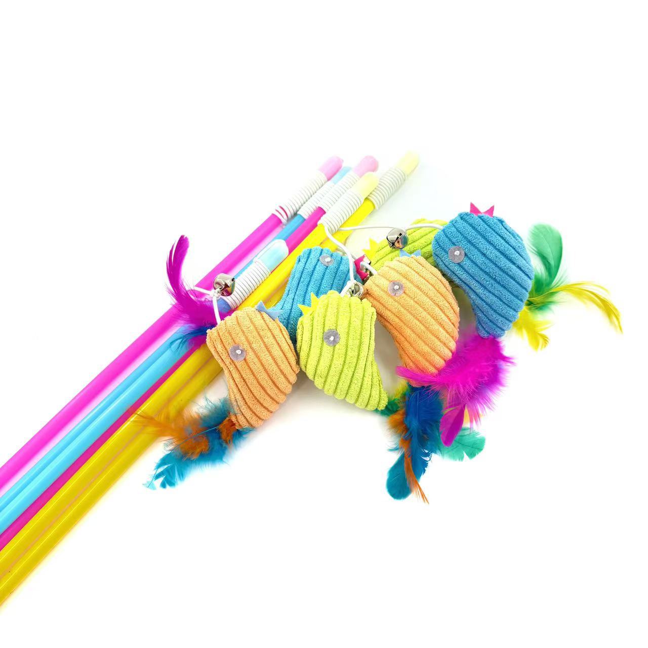 Moo -  Colorful Bird Teaser Cat Toy