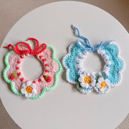 Mokka - Scalloped Crochet-Look Cat Neckwear