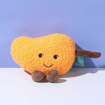 Petkin Plush Flip Vegetable Dog Toy with detailed stitching and soft plush texture