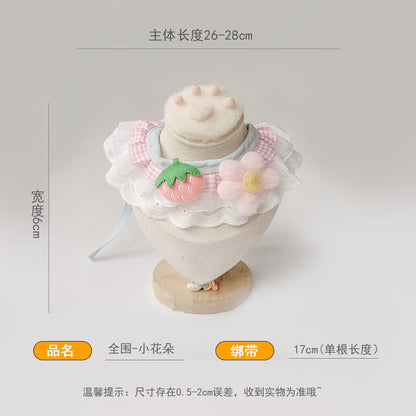 全围围兜合款  宠物围巾蕾丝猫咪项圈刺绣围脖宠物口水巾狗狗饰品