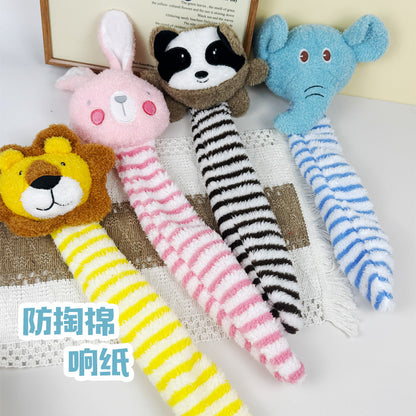 新响纸防掏棉bb宠物用品工厂现货批发毛绒发声狗玩具金毛比熊互动