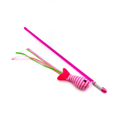 Moo – Fish Ribbon Wand Toy