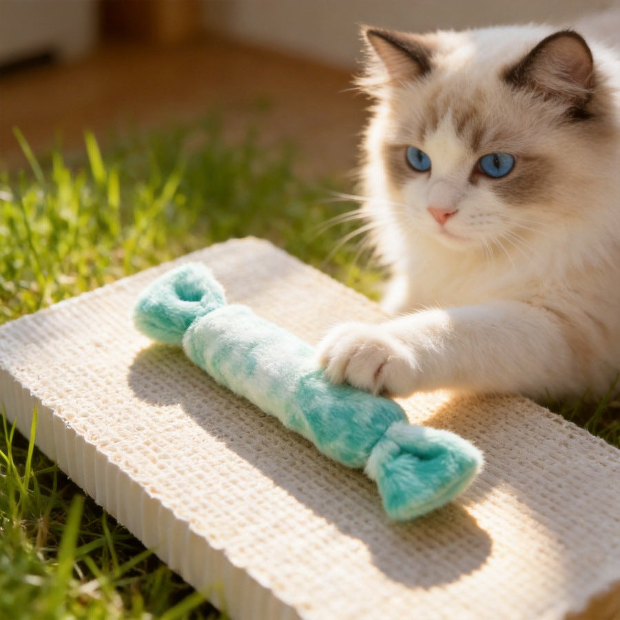 Moo - Fuzzy Candy-Shaped Cat Toy