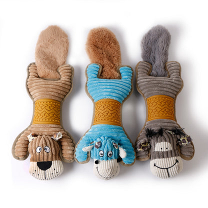 Chewia donkey plush dog toy in a standing position with neutral background