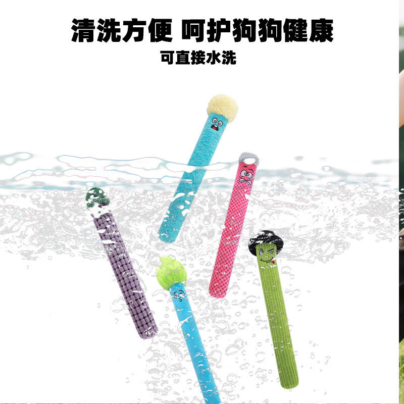 Petkin - Long Cylindrical Plush Dog Toy