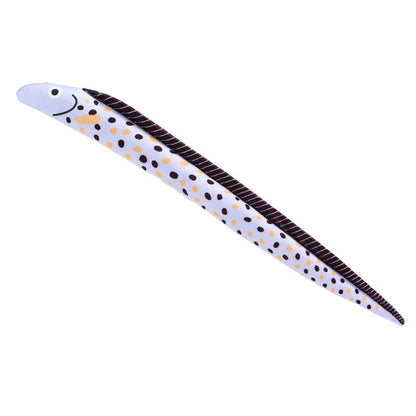 Three fish-shaped cat toys from Moo 3 pcs fish cat toy set shown on plain background