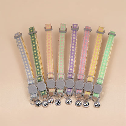 Mokka - Square Pattern Cat-Face Buckle Breakaway Cat Collar