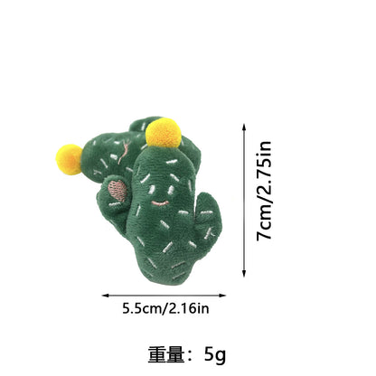 新品猫玩具卡通毛绒仙人掌玩偶猫咪自嗨解闷玩具配件宠物用品批发