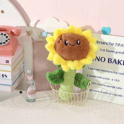 Moo – Plush Sunflower Cat Toy
