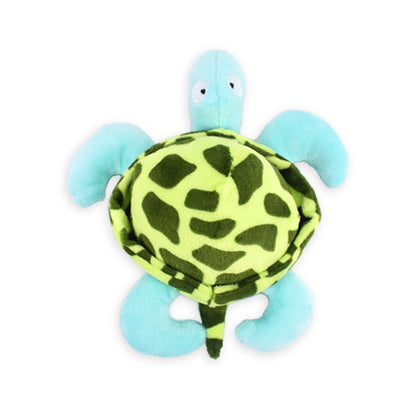 Petkin - Plush Sound Turtle Dog Toy for Small Medium Dog