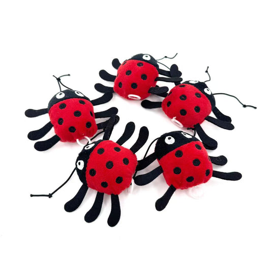 Moo - Ladybug Vibrating Cat Pull Toy