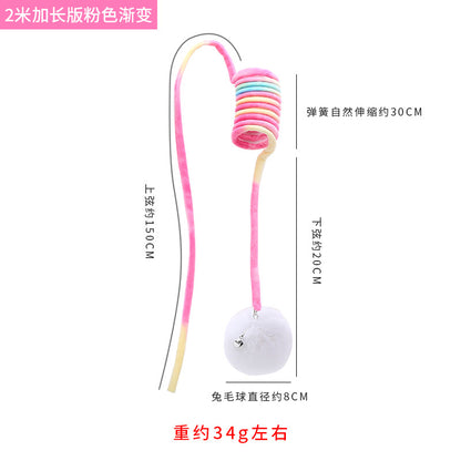 Moo - Coiled Spring and Bell Cat Toy