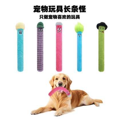 Petkin - Long Cylindrical Plush Dog Toy