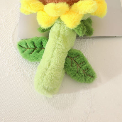 Moo – Plush Sunflower Cat Toy
