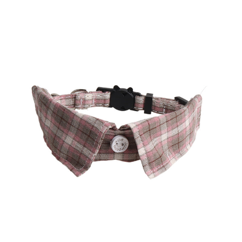 Mokka - Plaid Cat Collar with Bell