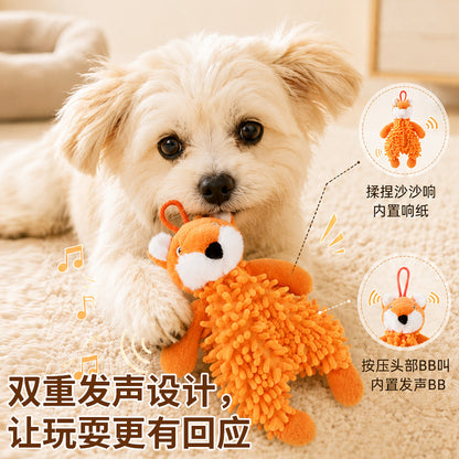 Petkin - Noodle-Textured Animal-Shaped dog toy