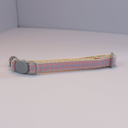 Mokka - Square Pattern Cat-Face Buckle Breakaway Cat Collar